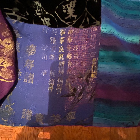 Chico’s women’s silk and velvet kimono jacket. . Size 2 (women’s medium).mint - Picture 5 of 13